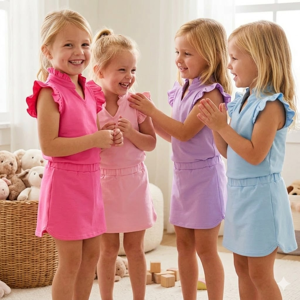 Girls Preppy Clothes - 2025 Summer Sleeveless Dresses