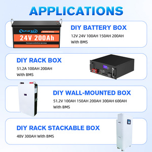Baterías de iones de litio Batería Lifepo4 de alta capacidad 12V 24V 100ah 200ah 300ah Paquete de baterías de iones de litio con Bms - Product Image 6