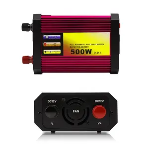 Yüksek kalite 500w 12v 24v modifiye sinüs dalga invertör ev ve araba sistemi için 110v 220v