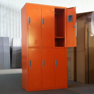 Armoire métallique industrielle à six portes, en acier, pour vêtements, pour chambres, écoles, hôtels, ateliers, entrepôts - Product Image 5