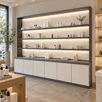 Vitrine de présentation personnalisée pour parfums, maquillage et soins de la peau avec étagères de vente au détail pour l'intérieur des magasins de produits de beauté de luxe