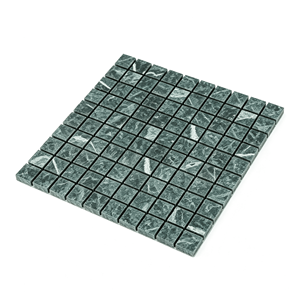 Plaque de mosaïque carrée en marbre vert foncé, 295x295mm, épaisseur 10mm, pour décoration murale et de sol intérieure, salle de bain, cuisine - Product Image 1