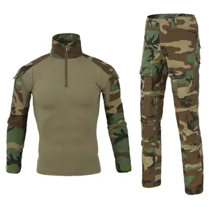 Factory Direct High Quality Digital Camouflage Tactical Tactical Uniform Rip-Stop Cotton Combat Frog Outdoor Print Technique