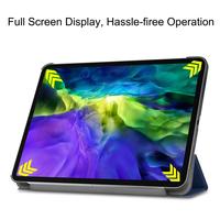 Étui rigide multifonctionnel pour tablette en cuir PU pour iPad 9.7 2021 10.2 10.5 pro 11 12.9 Air 4 2020 2021