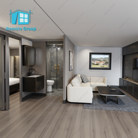 Maison préfabriquée étanche sur mesure, prête à vivre, conteneur pliable extensible de 40 pieds
