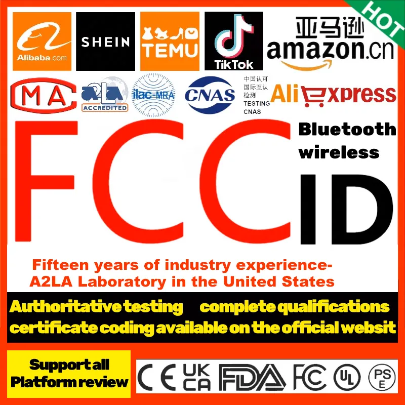 TEMU Pinduoduo FCC sertifikası İşleme alb uluslararası İstasyon CE sertifikası ISO17025 UL test raporu