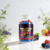 Gommes à la mélatonine naturelle, complément alimentaire pour favoriser le sommeil, 20 mg par portion, 120 unités, certifié GMP, sans OGM