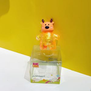 Jouet à presser de Noël en forme de Père Noël et Bonhomme de neige, poupées en plastique souple scintillantes, unisexe 14+, livraison directe disponible, anti-stress - Product Image 4