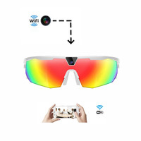 Lunettes de sport intelligentes W640 pour l'extérieur avec caméra, appels, IA, musique, vidéo, photographie, enregistrement et protection anti-lumière forte