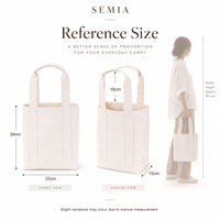Sac fourre-tout en toile grande capacité avec coutures renforcées, sac à main en toile simple pour femme, sac de shopping personnalisable en couleur et taille