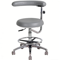 Chaise contemporaine en cuir PU réglable et durable pour médecins et infirmières, vente en gros d'usine
