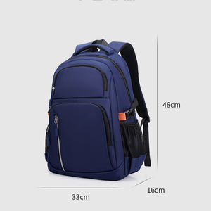 Blue Waterproof <b>Backpack</b> <b>Large</b> Capacity Travel High School College Student Bookbag Rucksack Daypack Sport Double Shoulder Bag - Product Image 5