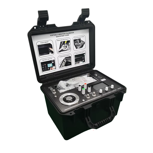 VC-02A Portable Vibration Calibrator Calibrate IEPE Accelerometer Charge Accelerometer Voltage/4-20mA Sensor Proximity Sensor