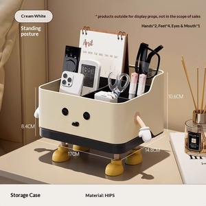 Boîte de rangement de bureau multifonctionnelle en plastique, style dessin animé tendance, pour serviettes en papier, télécommandes <span class=keywords><strong>et</strong></span> articles divers - Product Image 6