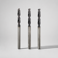 Foret hélicoïdal en carbure monobloc de 6 à 20 mm de diamètre, pour CNC, auto-centrant, avec chanfreinage de pointe