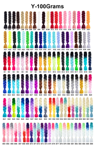 Coase Yaki 3 4 Tone Ombre color arcobaleno Festival treccia capelli sintetici <span class=keywords><strong>extension</strong></span> <span class=keywords><strong>per</strong></span> capelli all'uncinetto Tinsel Jumbo trecce di seta - Product Image 6