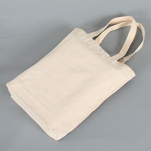 Wholesale Custom Print Logo Cheap Reusable Plain <b>White</b> Blank Cotton Canvas <b>Tote</b> Shopping <b>Bags</b> with Logos - Product Image 3