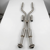 Silencieux d'échappement arrière pour Lexus GSF pour IS500 V8 5.0L, système d'échappement en acier inoxydable poli miroir avec une épaisseur de 1,2 mm
