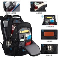 2022 business 17 pouces sac à dos d'ordinateur portable de voyage pixel avec serrure tsa sac à dos étanche antivol pour ordinateur portable avec usb