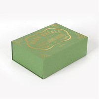 Boîte rigide en papier métallisé UV avec insert en mousse EVA blanche pour soins de la peau, parfums et cosmétiques, matériaux recyclés 4C avec laminage