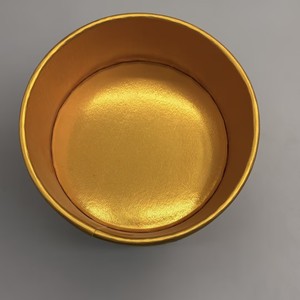 Bol à salade en papier kraft avec impression flexo personnalisée, feuille d'or intérieure, résistant à l'huile, biodégradable, jetable, pour emporter - Product Image 3