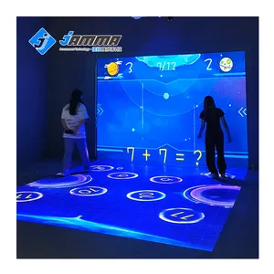 NEW AR Holographic Interactive Projection L Shape Floor & Wall Intelligence Interactive Projection for Schools Naughty Castles