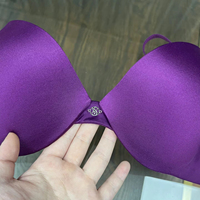 Soutien-gorge push-up sans couture en maille tricotée à boutonnière, doux et soyeux, avec armatures, séchage rapide, bonnet 3/4, maintien du décolleté, usage quotidien pour femme SUHE