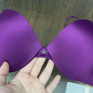 Soutien-gorge push-up doux soyeux à armatures pour femmes bouton une pièce tricoté plongeant profond 3/4 tasse pour le soutien du décolleté Lingerie de tous les jours - Product Image 5