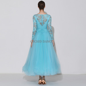 Nuovo Arrivo di Alta Qualità Blu Donne Ballroom Concorso Standard Vestito Da Ballo - Product Image 3