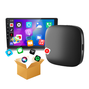 Boîte Ai CarPlay portable, dongle sans fil <span class=keywords><strong>Android</strong></span> <span class=keywords><strong>Auto</strong></span>, adaptateur de streaming <span class=keywords><strong>Netflix</strong></span>/Youtube, lien miroir pour téléphone, GF-425, garantie 1 an - Product Image 1