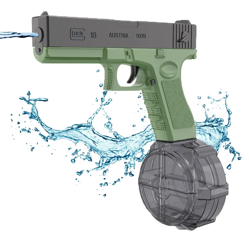 Juguete de pistola de agua eléctrica de plástico para juego de playa al aire libre de verano para niños