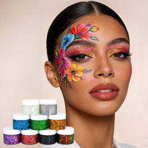 GP Private Logo Vegan Holographic Shimmer Chemical Eyeshadow <span class=keywords><strong>Glitter</strong></span> Waterproof Highly Pigmented 9 Color Chunky <span class=keywords><strong>Glitter</strong></span> Eye - Product Image 1