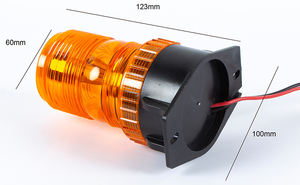 Luz LED de advertencia estroboscópica ámbar para carretilla elevadora, 12V, 100V - Product Image 4