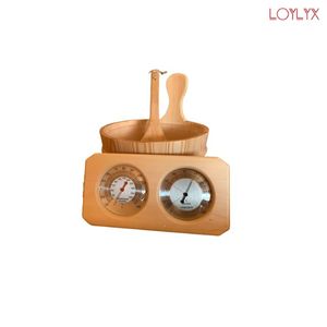 Seau de sauna moderne en bois de haute qualité avec ensemble de louche et pelle à eau pour vapeur sèche - Product Image 1