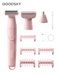 GOODSKY Rasoir Électrique Étanche 3-en-1 Style <span class=keywords><strong>OneBlade</strong></span> pour Barbe, <span class=keywords><strong>Visage</strong></span> <span class=keywords><strong>et</strong></span> Cheveux pour Hommes <span class=keywords><strong>et</strong></span> Femmes - Product Image 2