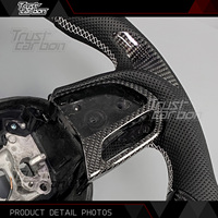 Volant personnalisé en fibre de carbone avec LED pour Dodge Charger Challenger SRT R/T 392 Hellcat pour Jeep Grand Grand Cherokee Trackhawk