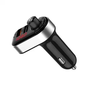 Bluetooth Wireless Fm Transmitter Receiver With Car Cigarette Lighter Dual USB Charging Mp3 Bluetooth Car Mp3 Player One-cilck A