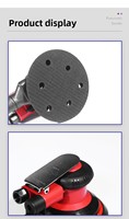 Lijadora Neumática de 5 Pulgadas, Pequeña, Portátil, con Escape Trasero, para Pulido en Seco, Bull-805, 0.63 MPa, para Pulir y Encerar Automóviles, Lijadora Industrial