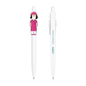 Simple Cartoon Shape Nurse Doctor <b>Plastic</b> Pen Custom Campaign Promotion Pen Can Hold <b>Pocket</b> Pen - Product Image 3