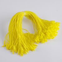 Accessoires vestimentaires personnalisés Balançoire en plastique granulaire suspendue étiquettes suspendues pour vêtements étiquette volante cordon en soie