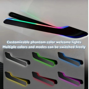 Nouvelle Poignée <span class=keywords><strong>de</strong></span> <span class=keywords><strong>Porte</strong></span> Sans Fil à Présentation Automatique 6ème Génération 2025 pour Tesla Model Y / 3 / 3 Highland / Y Juniper Colorée / Une Lumière LED - Product Image 5