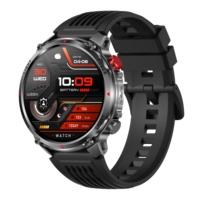 Reloj Inteligente HT45 con Batería de 1100 mAh, Linterna, Monitor de Actividad Física, Llamadas por Bluetooth, Funciones de Oxígeno en Sangre, Resistente al Agua, Reloj Inteligente Android