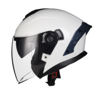 ZoomLon vente en gros certifié DOT ABS Double visière personnalisable couleur Logo demi-visage casques confortable doublure douce toutes saisons