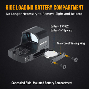 Mira Telescópica Ohhunt de Precisión con Ventana Grande, Activación por Movimiento, Retícula Múltiple, IPX7, Mira Reflex Táctica para Corte RMSc - Product Image 6