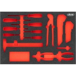 VIGOR - V5111N-L Insert en mousse souple pour V5111N (vide)-EAN 4047728077996 ROLLING WORKSHOPS VIDE PLATEAUX - Product Image 1