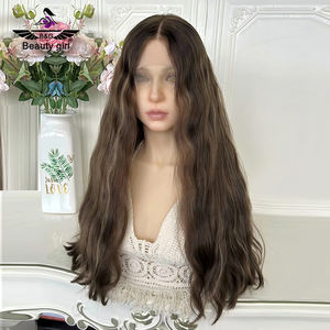 Ingrosso capelli umani crudi vergini liberi parte piena di capelli capelli castani evidenziano la pelle come vere parrucche anteriori in pizzo Kosher Hd - Product Image 2