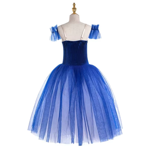 Vestido de Ballet <span class=keywords><strong>Blanco</strong></span>, Traje de Ballet Romántico Largo, Tutú para Ballet El Lago de los Cisnes, Disfraz de Bailarina para Niñas y Mujeres - Product Image 2