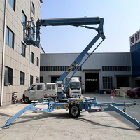 Prix usine Mini-grue araignée compacte, grue araignée sur chenilles, nacelle élévatrice sur chenilles