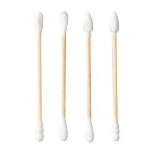 Double-Ended Cotton Swabs 125 Mm Single Layer Round Shape For Ear Cleaning And Makeup Removal - Product Image 2