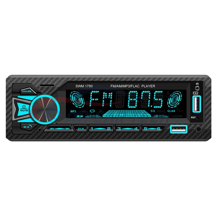 Radio con GPS para coche, reproductor multimedia con Audio estéreo, 2 Usb, 1 Din, Aux-in, Mp3, AM, FM, receptor de Audio Sd, doble Bt 5,1, control por voz IA